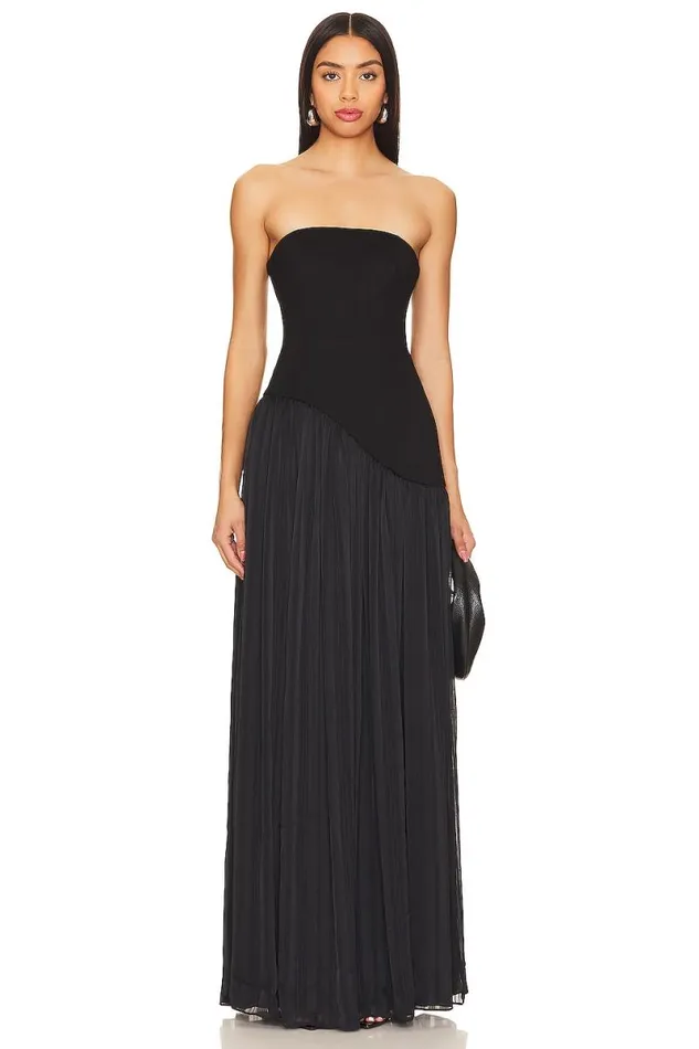 Alice Strapless Gown Black Women Lovers and Friends Dresses