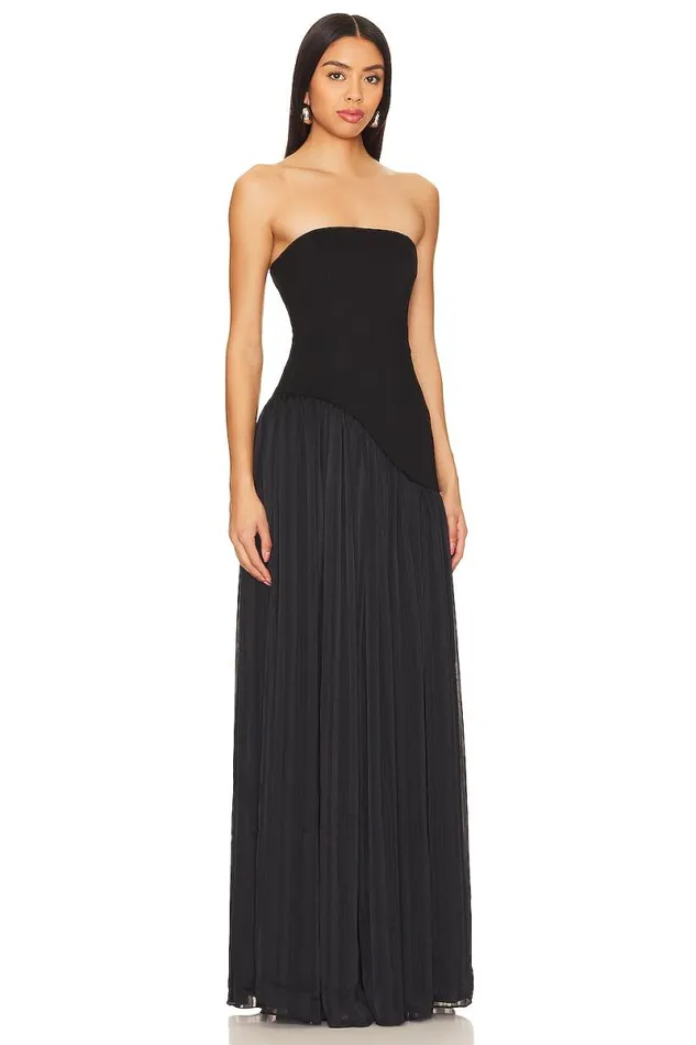 Alice Strapless Gown Black Women Lovers and Friends Dresses