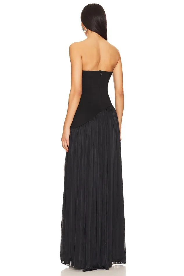 Alice Strapless Gown Black Women Lovers and Friends Dresses