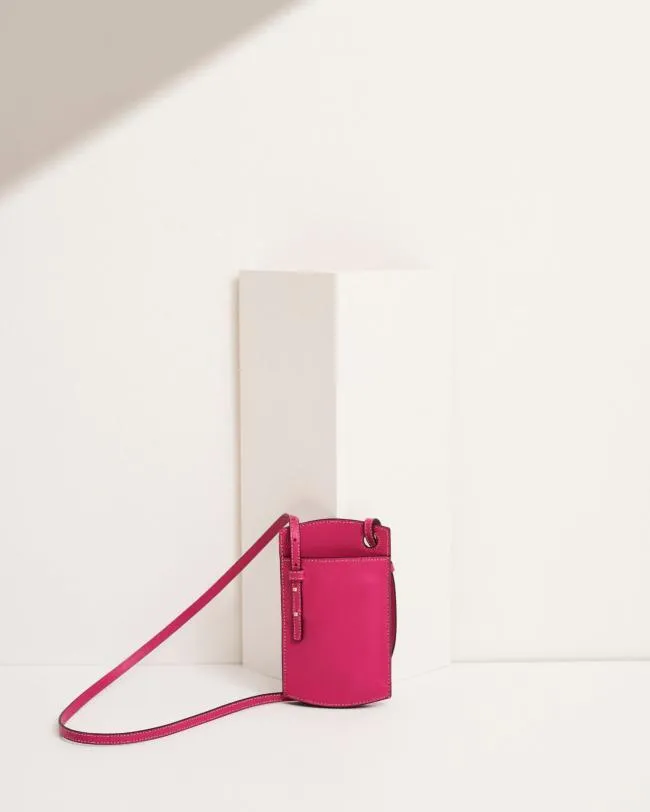 ALOHAS Bags Phone Pouch 8211 Pink Leather Handbag 8211 Women