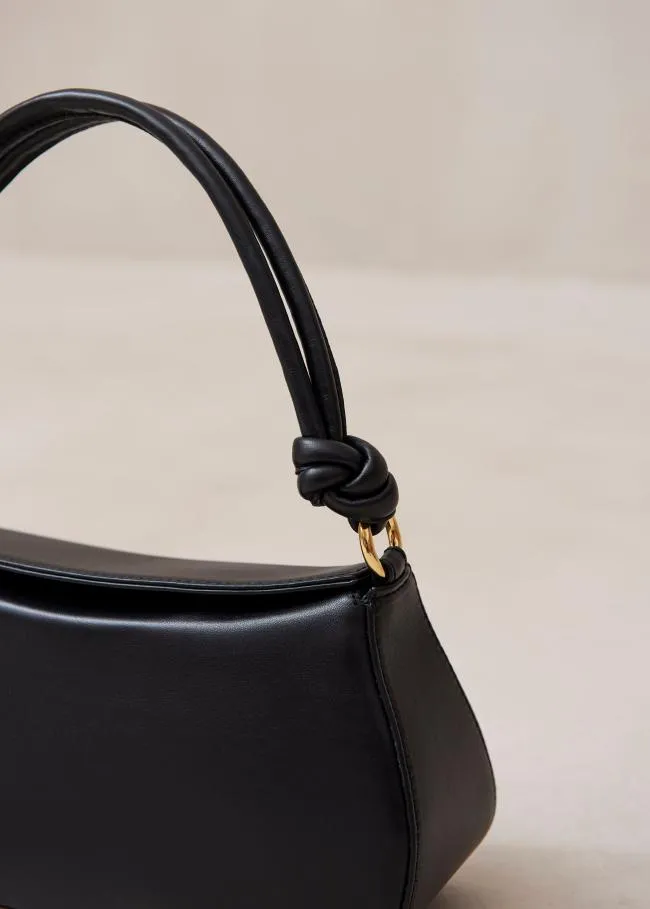 ALOHAS Bags The Curl Knot 8211 Black Leather Handbag 8211 Women