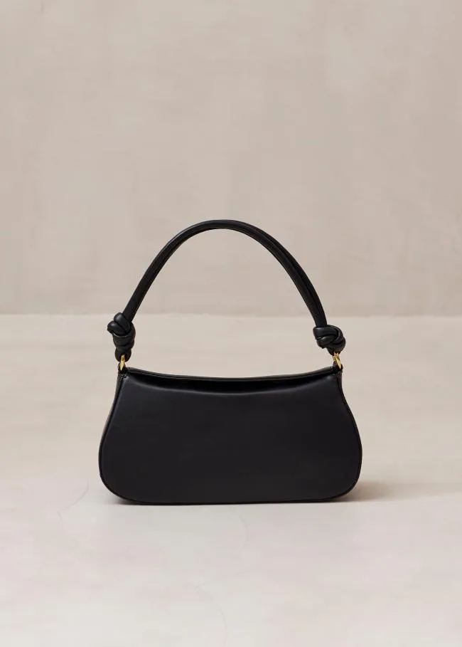 ALOHAS Bags The Curl Knot 8211 Black Leather Handbag 8211 Women