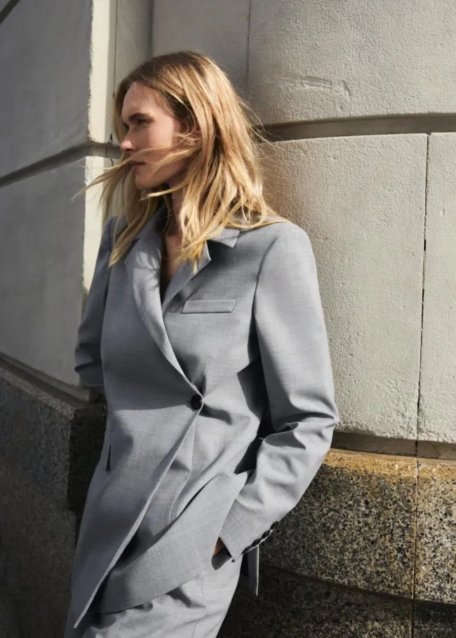 ALOHAS Blazers Anna 8211 Grey WoolBlend Blazer 8211 Women