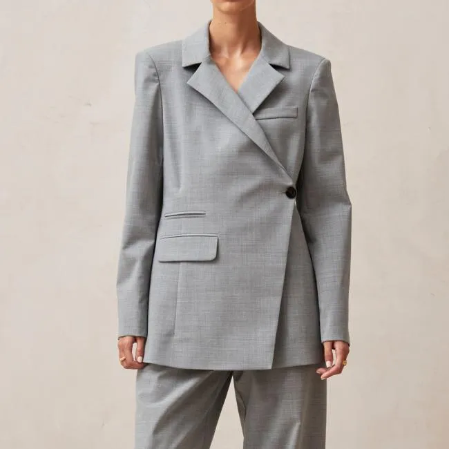 ALOHAS Blazers Anna 8211 Grey WoolBlend Blazer 8211 Women