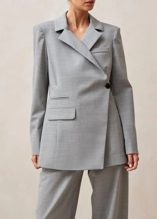 ALOHAS Blazers Anna 8211 Grey WoolBlend Blazer 8211 Women