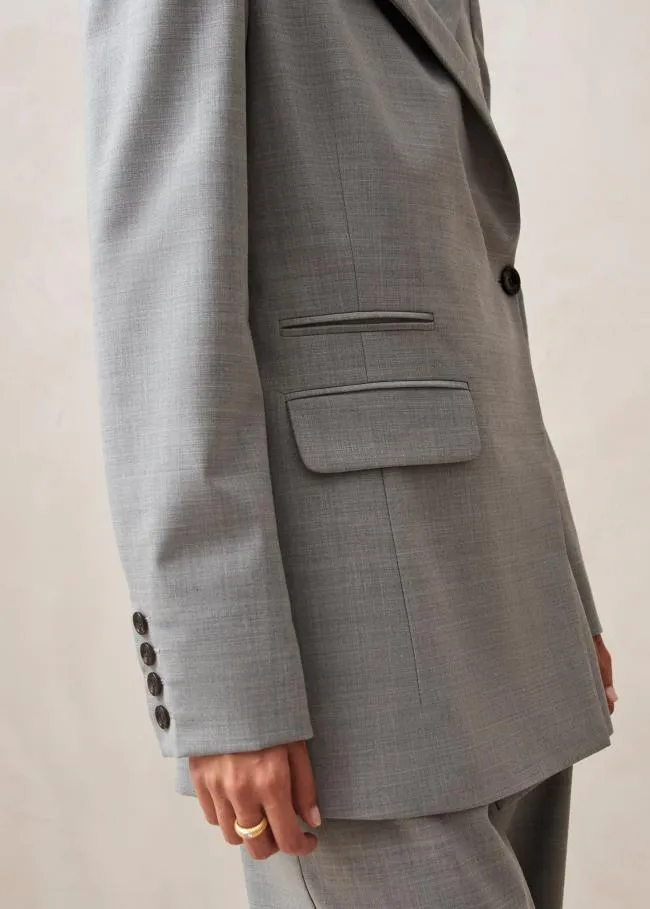 ALOHAS Blazers Anna 8211 Grey WoolBlend Blazer 8211 Women
