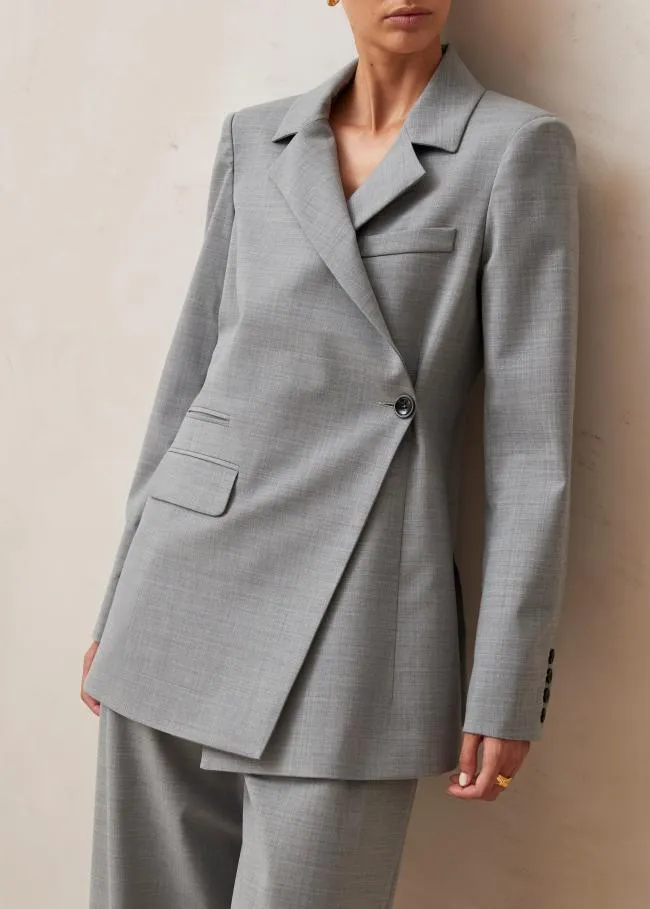 ALOHAS Blazers Anna 8211 Grey WoolBlend Blazer 8211 Women