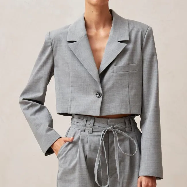 ALOHAS Blazers Gigi 8211 Grey WoolBlend Blazer 8211 Women