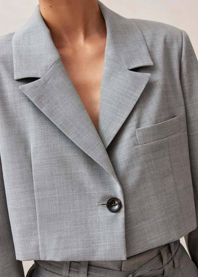 ALOHAS Blazers Gigi 8211 Grey WoolBlend Blazer 8211 Women
