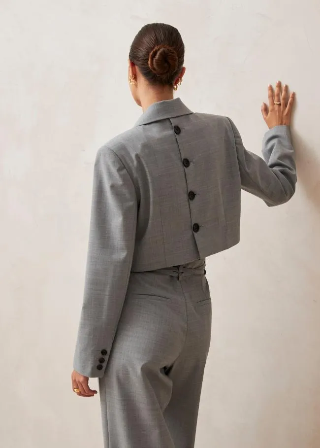 ALOHAS Blazers Gigi 8211 Grey WoolBlend Blazer 8211 Women
