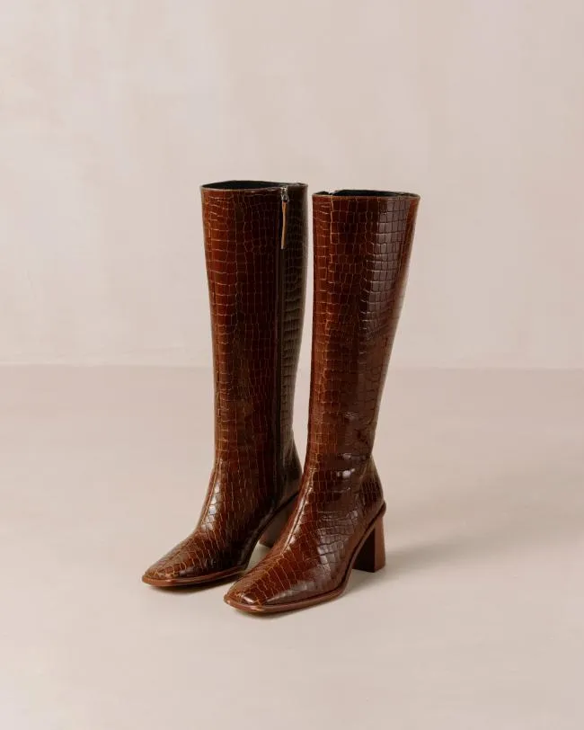 ALOHAS Boots East Alli Brown 8211 Women