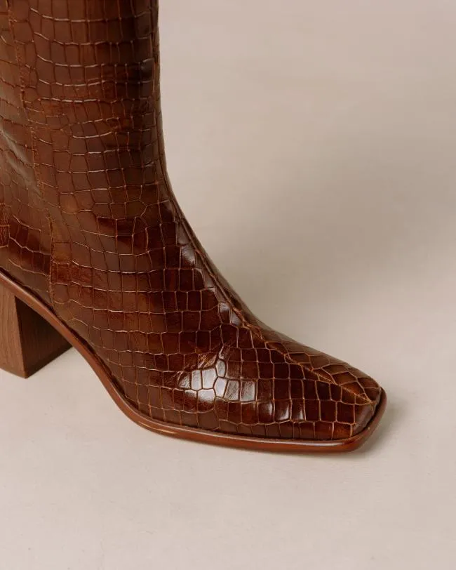 ALOHAS Boots East Alli Brown 8211 Women