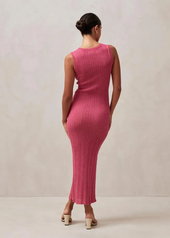 ALOHAS Dresses Breezy Glim 8211 Pink Knit Dress 8211 Women