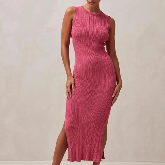 ALOHAS Dresses Breezy Glim 8211 Pink Knit Dress 8211 Women