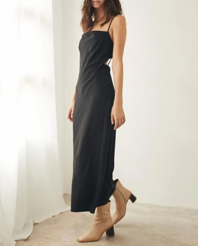 ALOHAS Dresses Cruising 8211 Black Cotton Dress 8211 Women