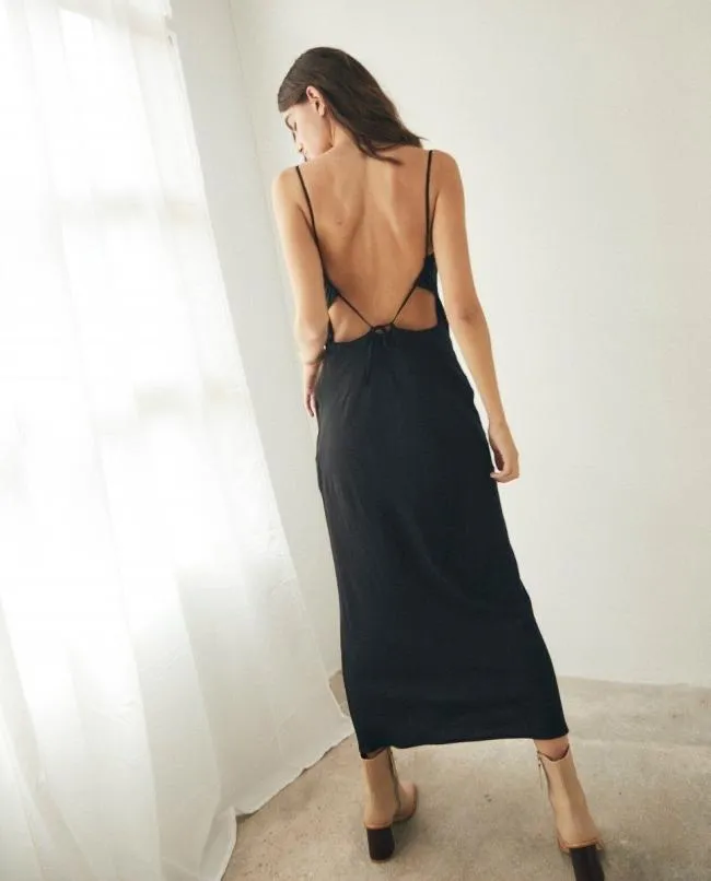 ALOHAS Dresses Cruising 8211 Black Cotton Dress 8211 Women