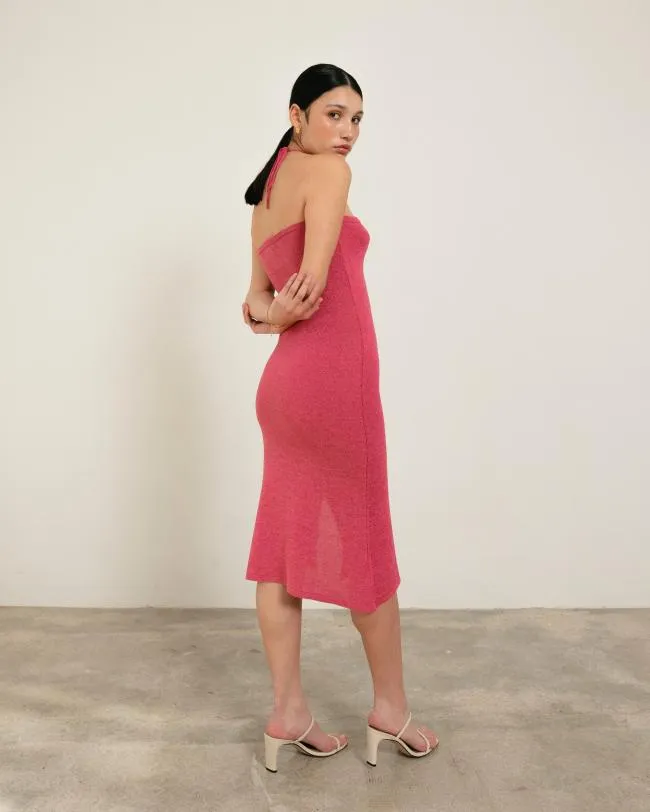ALOHAS Dresses Dancefloor Glim 8211 Pink Knit Dress 8211 Women