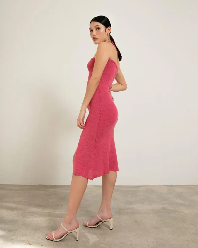 ALOHAS Dresses Dancefloor Glim 8211 Pink Knit Dress 8211 Women