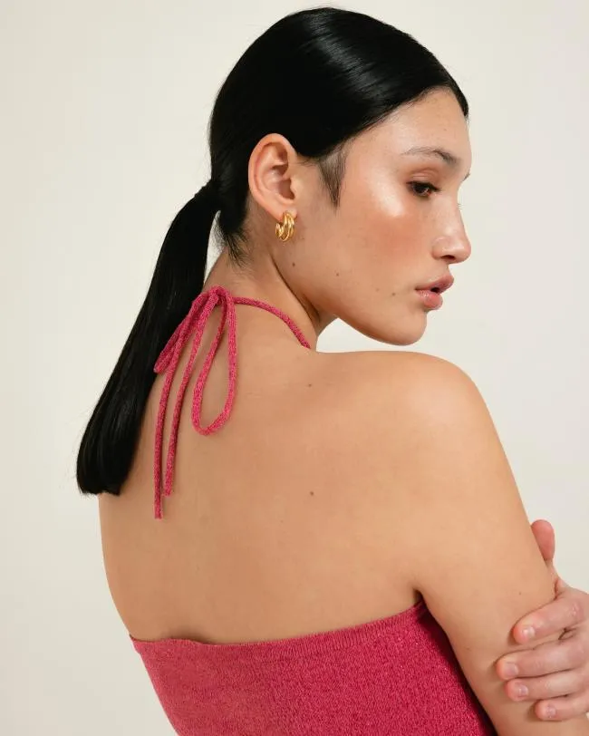 ALOHAS Dresses Dancefloor Glim 8211 Pink Knit Dress 8211 Women