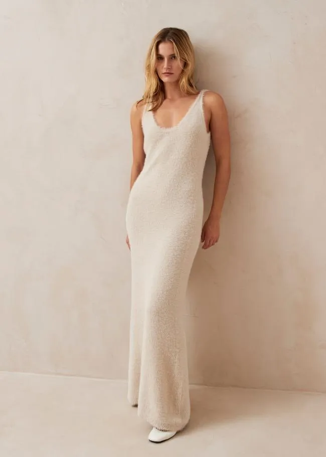 ALOHAS Dresses Ski 8211 Ecru Knitted Dress 8211 Women