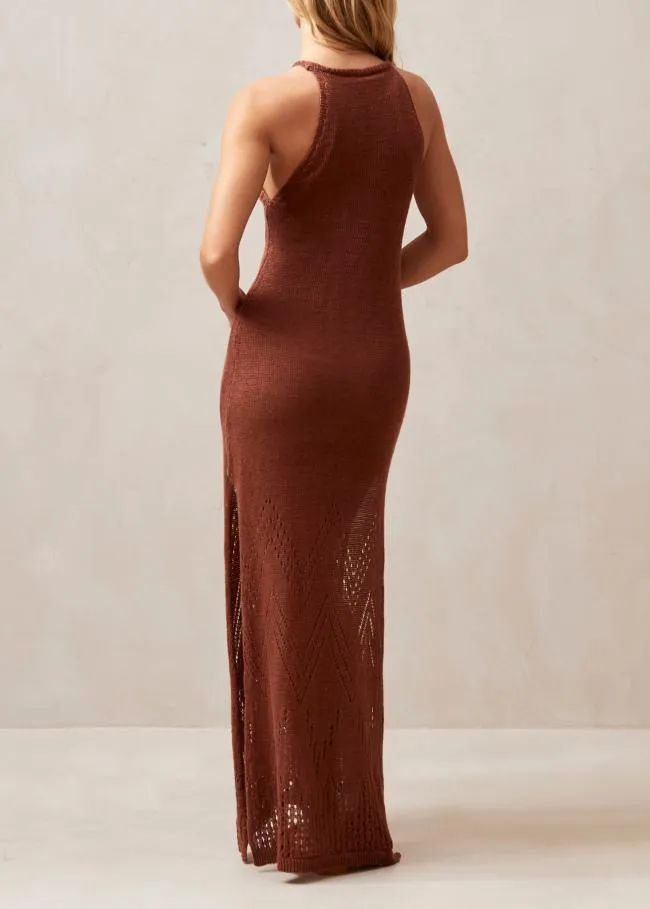 ALOHAS Dresses Sorrento 8211 Brown Knit Dress 8211 Women