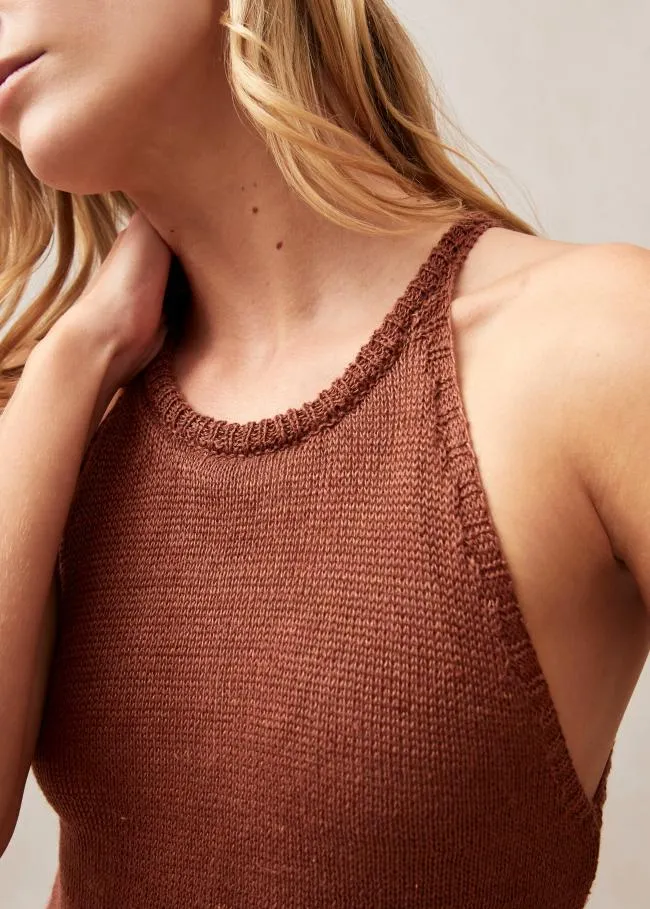 ALOHAS Dresses Sorrento 8211 Brown Knit Dress 8211 Women