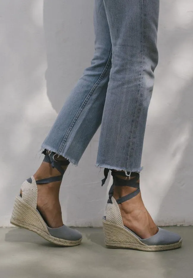 ALOHAS Espadrilles Clara By Day 8211 Gray Canvas Espadrilles 8211 Women