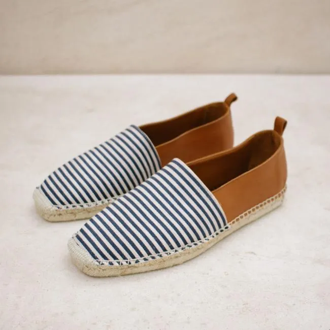 ALOHAS Espadrilles Naval 8211 Blue Leather Espadrilles 8211 Women