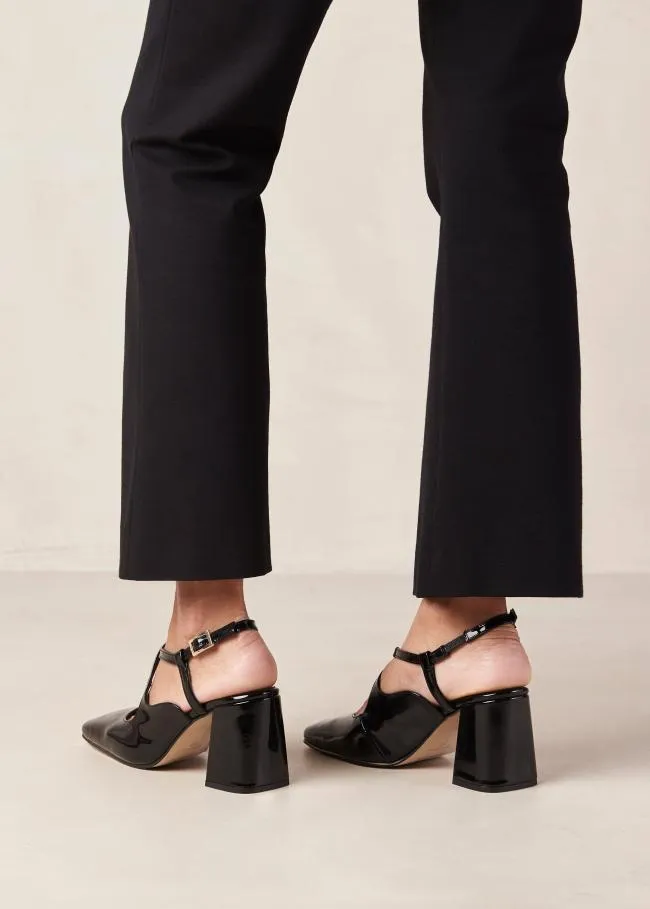ALOHAS Heels Reggie 8211 Black Patent Leather Pumps 8211 Women