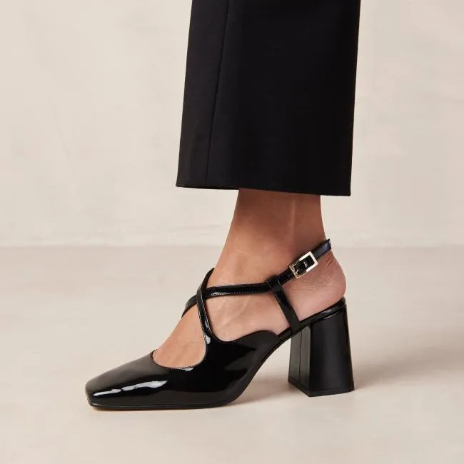 ALOHAS Heels Reggie 8211 Black Patent Leather Pumps 8211 Women