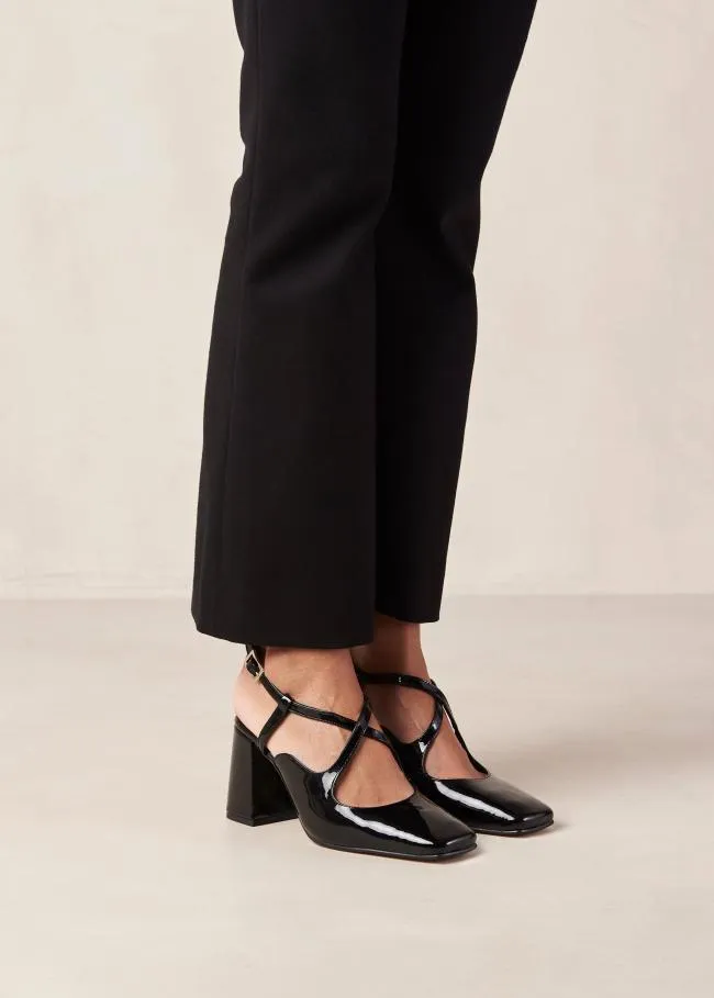 ALOHAS Heels Reggie 8211 Black Patent Leather Pumps 8211 Women