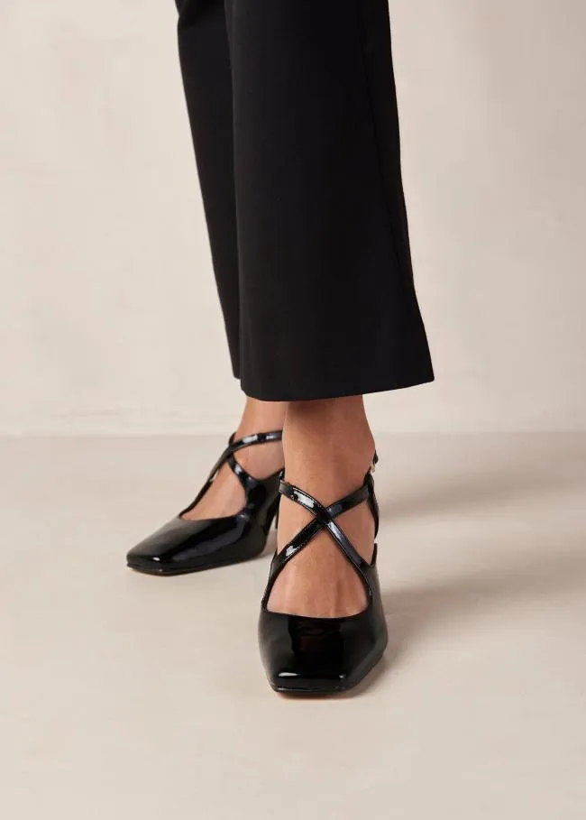 ALOHAS Heels Reggie 8211 Black Patent Leather Pumps 8211 Women