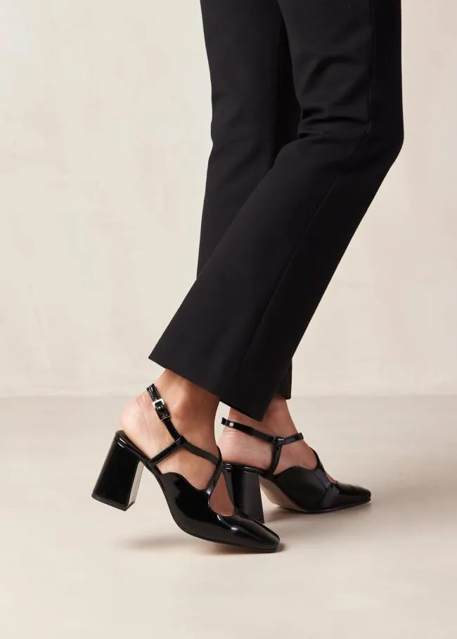 ALOHAS Heels Reggie 8211 Black Patent Leather Pumps 8211 Women