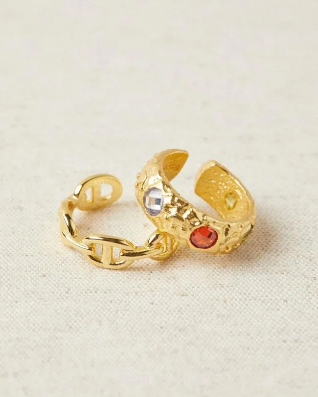 ALOHAS Jewelry Libra 8211 Chunky Gold Ring 8211 Women