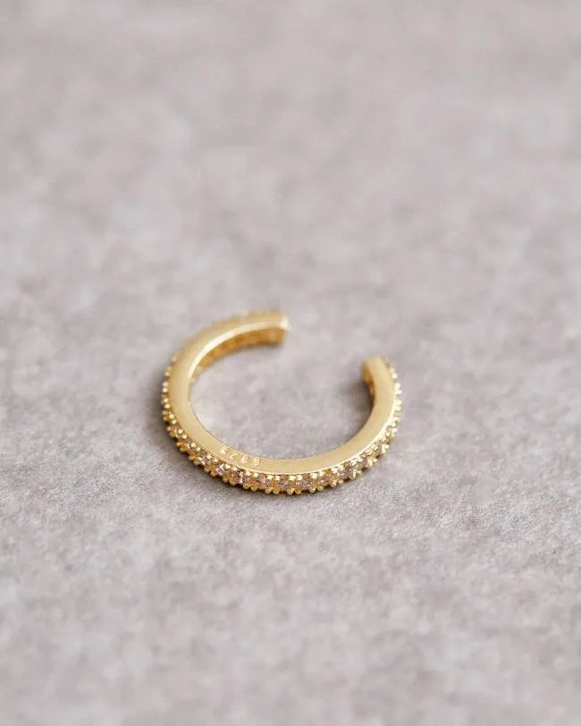 ALOHAS Jewelry Loop 8211 Gold And Crystal Earcuff 8211 Women