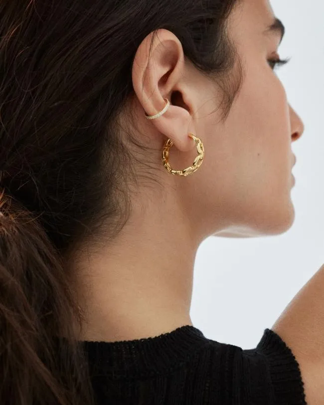 ALOHAS Jewelry Loop 8211 Gold And Crystal Earcuff 8211 Women