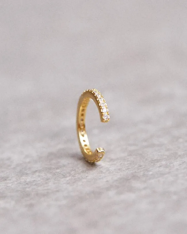 ALOHAS Jewelry Loop 8211 Gold And Crystal Earcuff 8211 Women