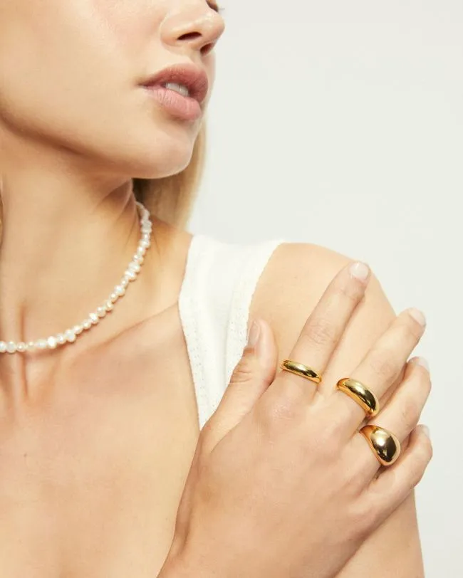 ALOHAS Jewelry Simple 8211 Gold Ring 8211 Women