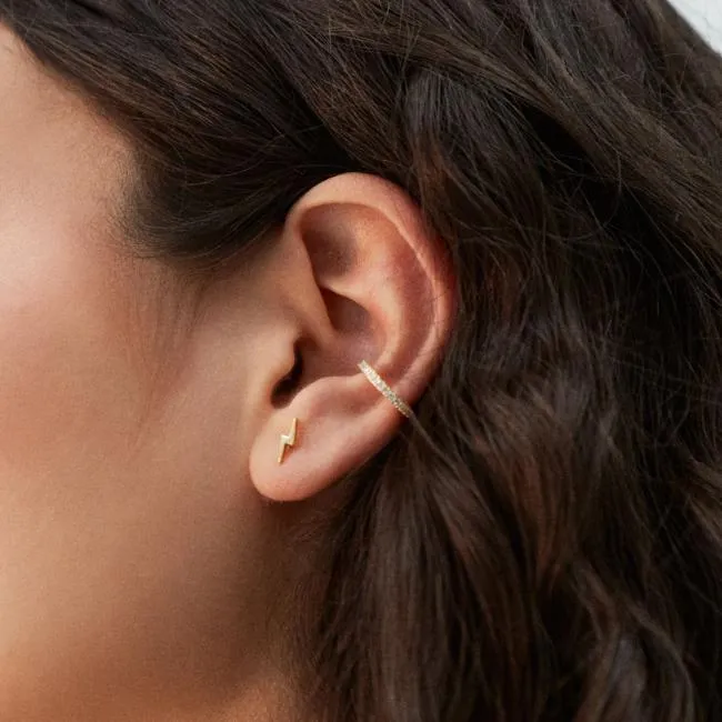 ALOHAS Jewelry Thunderbolt 8211 Gold Earrings 8211 Women