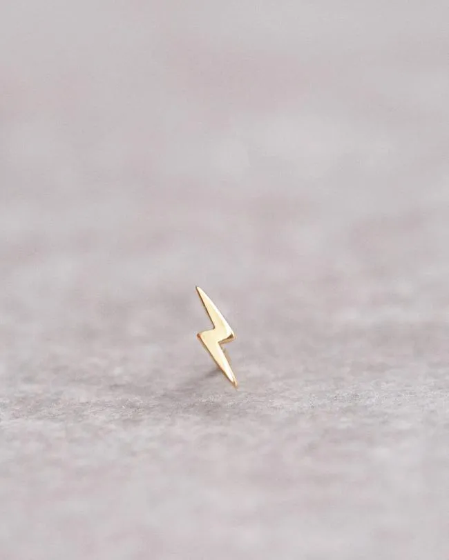 ALOHAS Jewelry Thunderbolt 8211 Gold Earrings 8211 Women