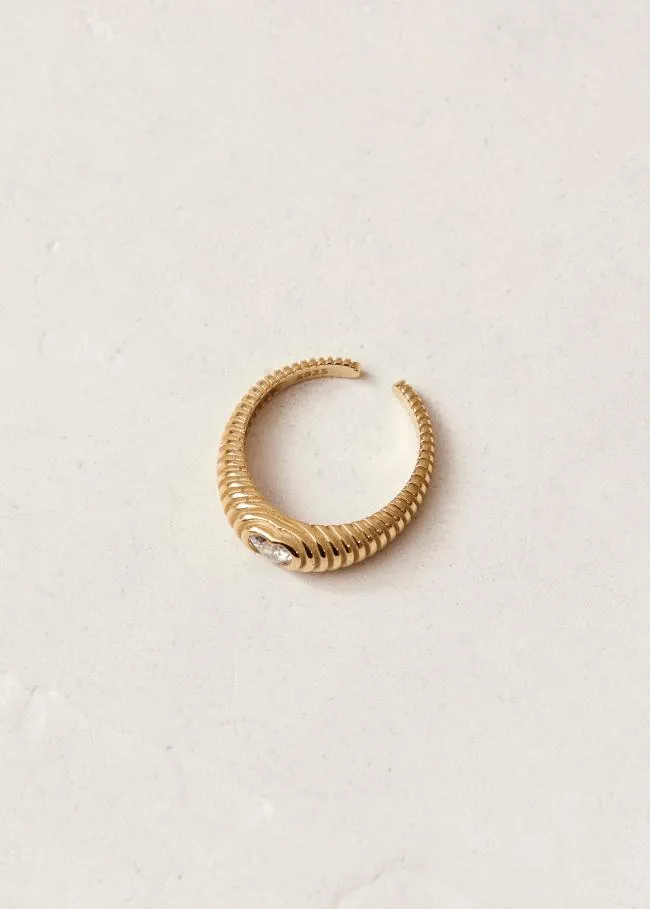ALOHAS Jewelry Zap 8211 Gold And Crystal Ring 8211 Women