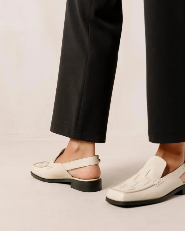 ALOHAS Loafers Abe Braided 8211 White Leather Loafers 8211 Women
