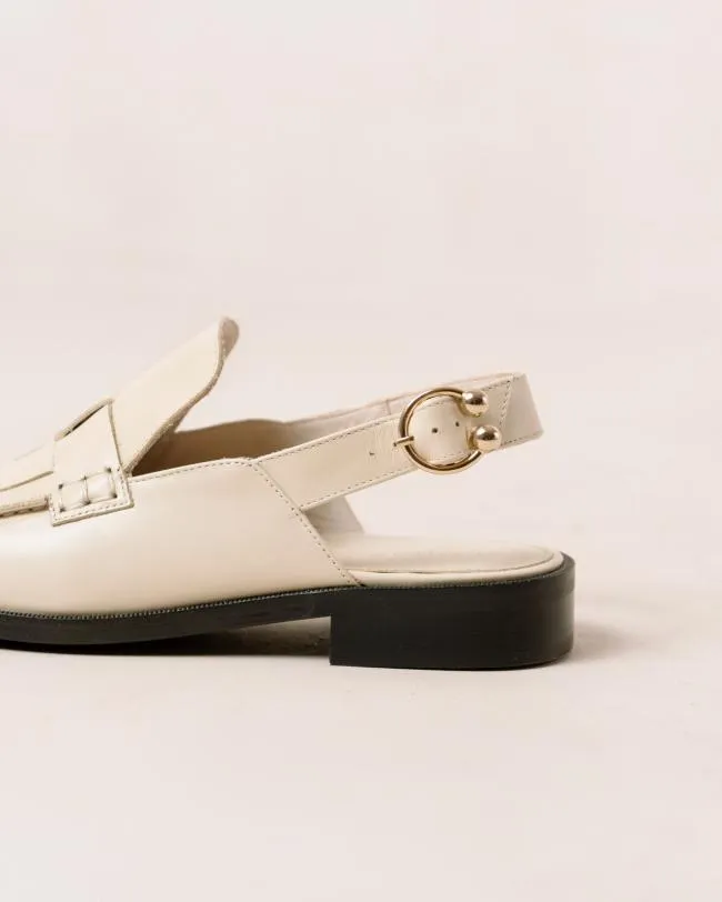 ALOHAS Loafers Abe Braided 8211 White Leather Loafers 8211 Women