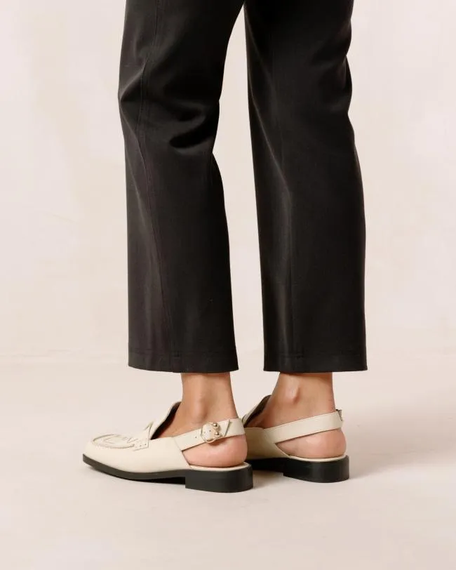 ALOHAS Loafers Abe Braided 8211 White Leather Loafers 8211 Women