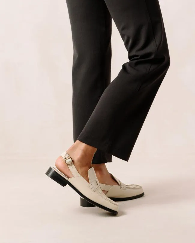 ALOHAS Loafers Abe Braided 8211 White Leather Loafers 8211 Women
