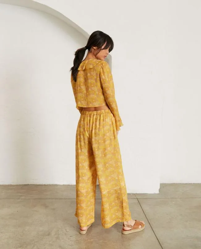 ALOHAS Pants Cliffhanger 8211 Yellow Multicolor Pants 8211 Women