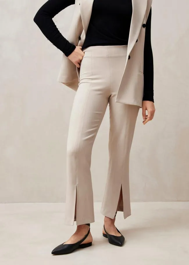 ALOHAS Pants Martina 8211 Beige Flare Pants 8211 Women