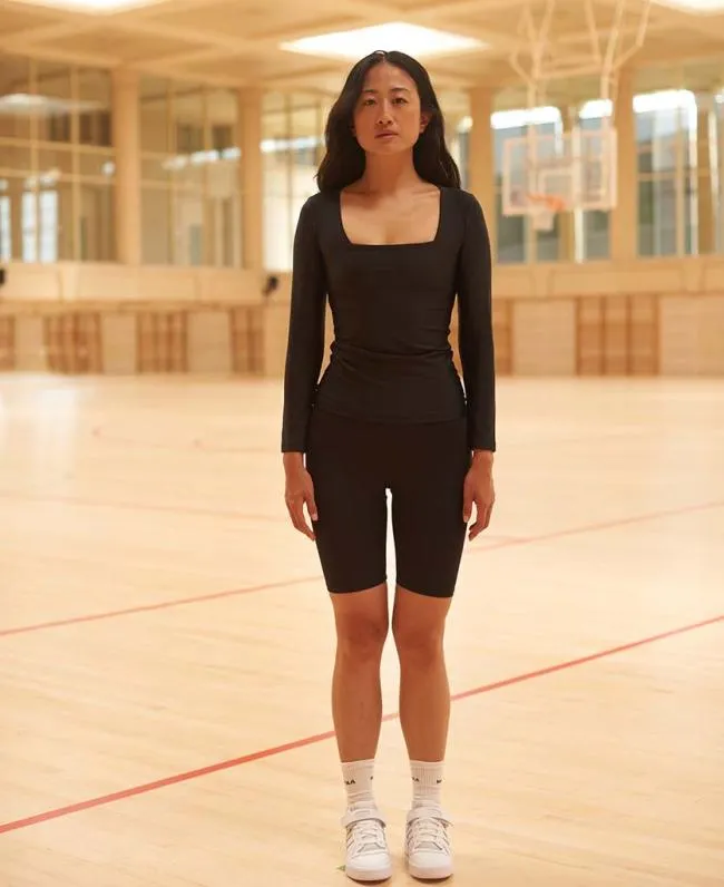 ALOHAS Sportswear Core 8211 Black Long Sleeve Top 8211 Women