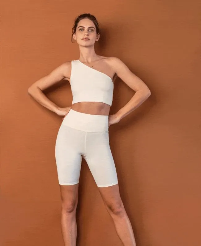 ALOHAS Sportswear Core 8211 White Econyl Shorts 8211 Women