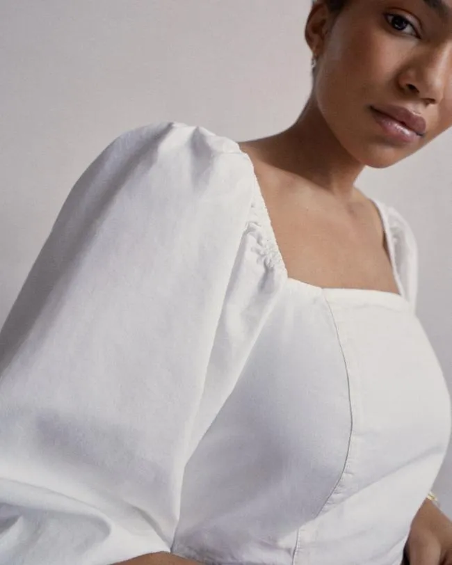 ALOHAS Tops Artist 8211 White Cotton Top 8211 Women